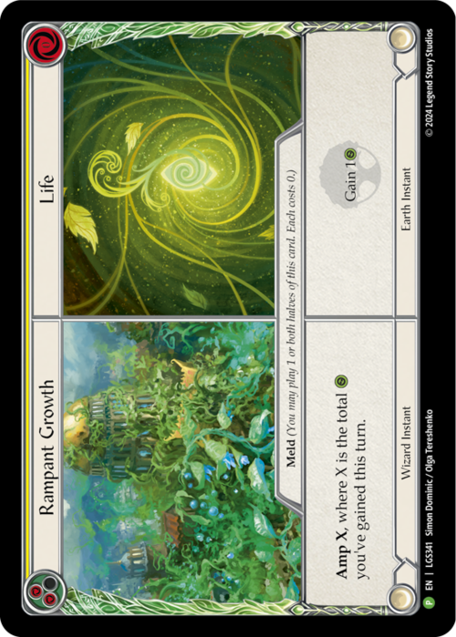 Rampant Growth // Life Card Front