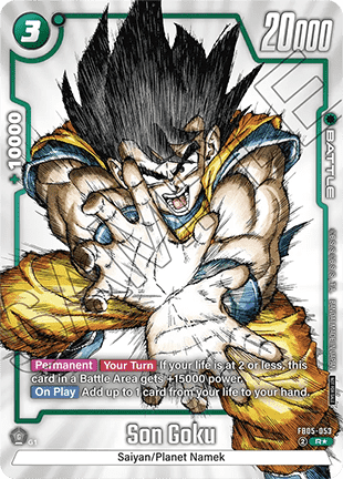 Son Goku Card Front