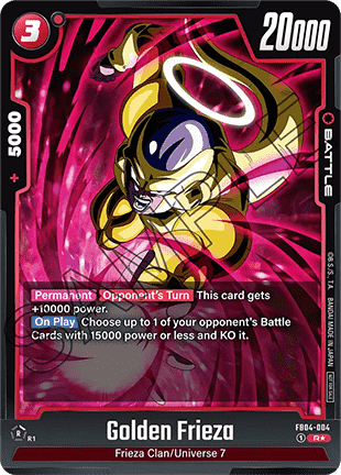 Golden Frieza Card Front