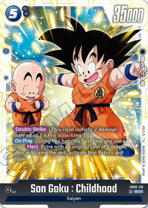 Son Goku : Childhood Card Front