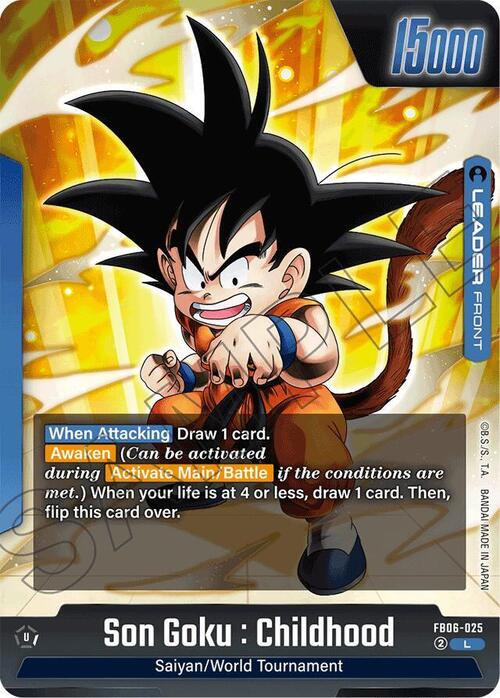 Son Goku : Childhood Card Front