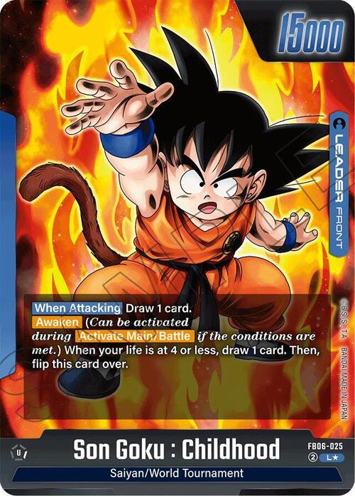 Son Goku : Childhood Card Front