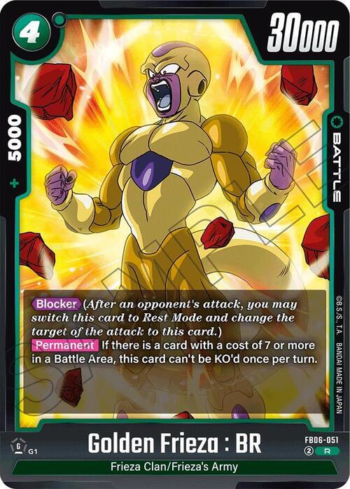 Golden Frieza : BR Card Front