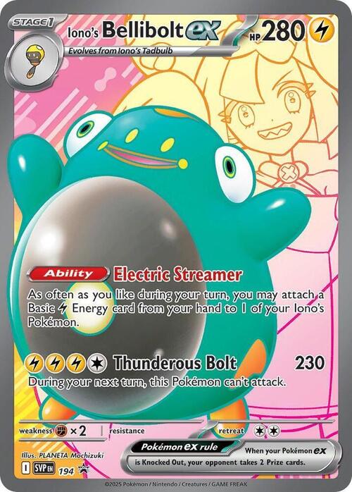 Iono's Bellibolt ex Card Front