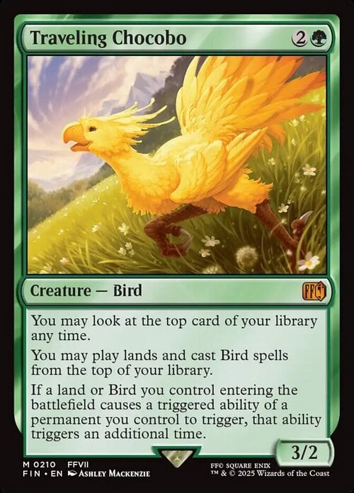 Traveling Chocobo Card Front