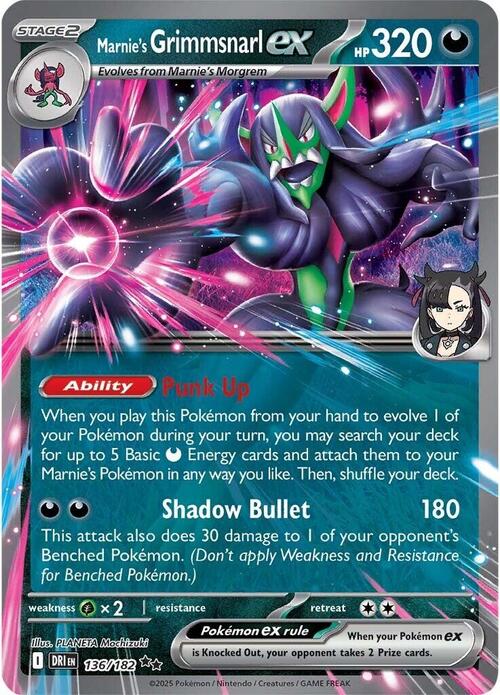 Marnie's Grimmsnarl ex Card Front