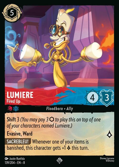 Lumiere - Fired Up Card Front