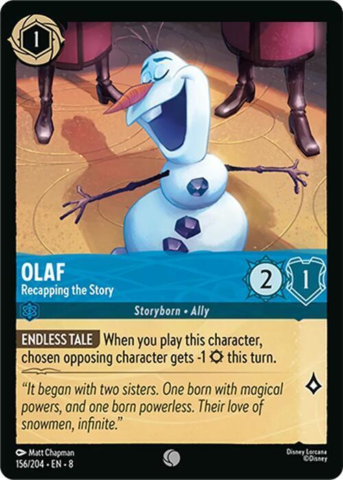 Olaf - Recapping the Story Card Front
