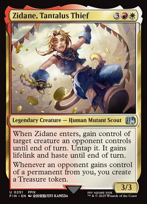 Zidane, Tantalus Thief Card Front