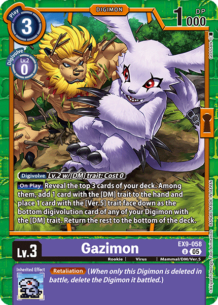 Gazimon Card Front
