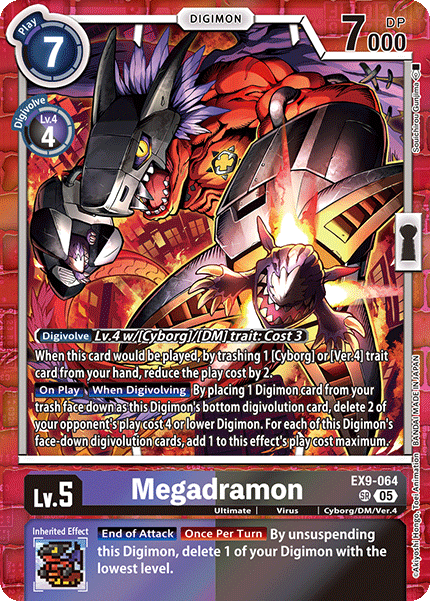 Megadramon Card Front