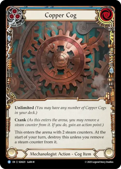 Copper Cog Card Front