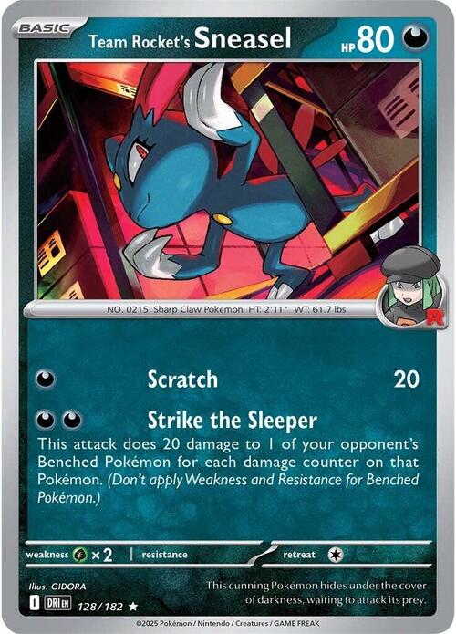 Team Rocket's Sneasel Card Front