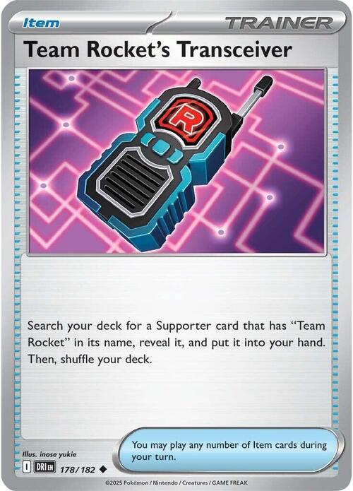 Team Rocket's Transceiver Card Front