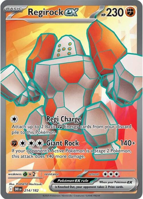 Regirock ex Card Front