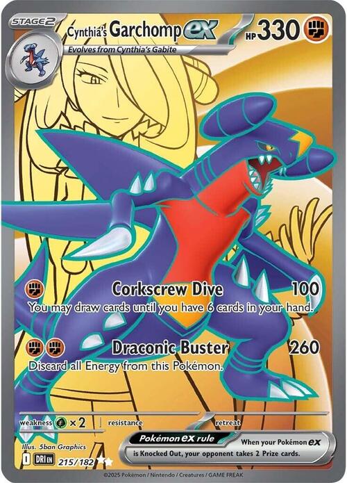 Cynthia's Garchomp ex Card Front