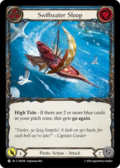 Swiftwater Sloop - Blue Card Front