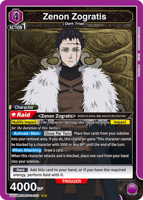 Zenon Zogratis Card Front