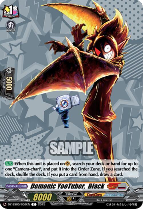 Demonic YooTuber, Black Card Front