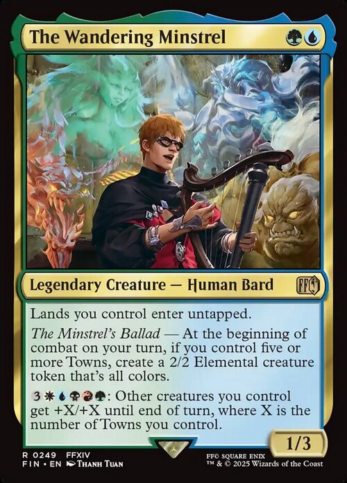 The Wandering Minstrel Card Front