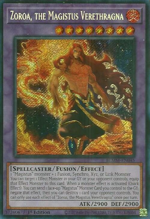 Zoroa, the Magistus Verethragna Card Front