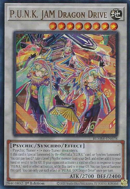 P.U.N.K. JAM Dragon Drive Card Front