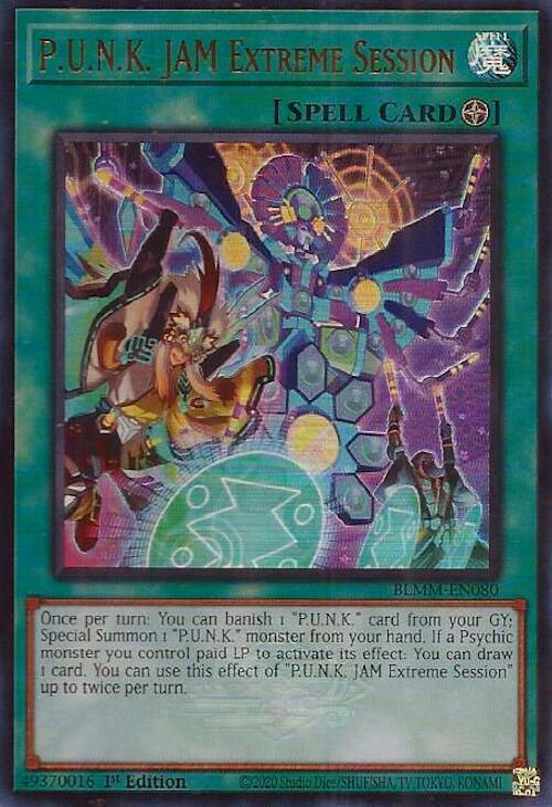 P.U.N.K. JAM Extreme Session Card Front