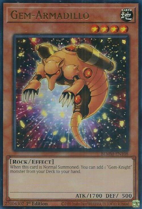 Gem-Armadillo Card Front
