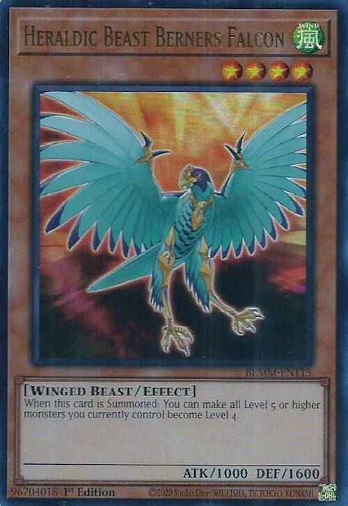 Heraldic Beast Berners Falcon Card Front