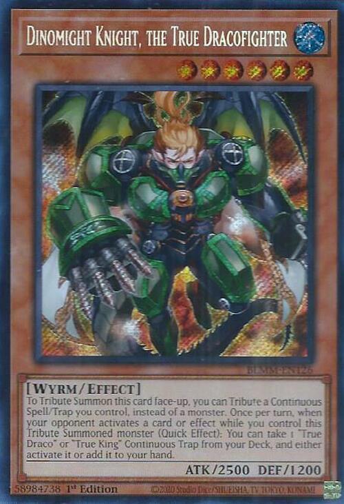 Dinomight Knight, the True Dracofighter Card Front