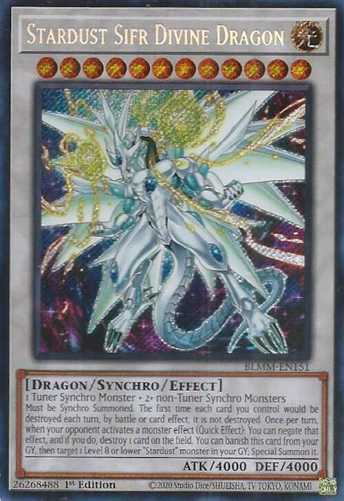 Stardust Sifr Divine Dragon Card Front
