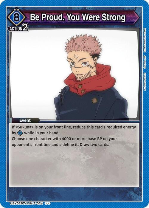 Be Proud. You Were Strong Card Front