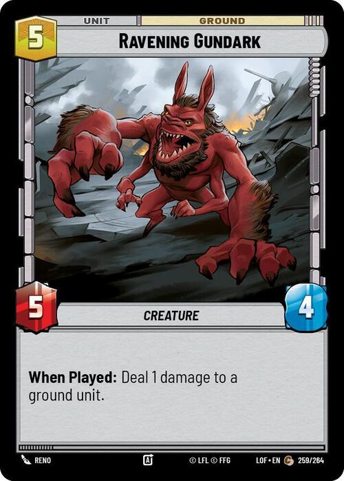 Ravening Gundark Card Front