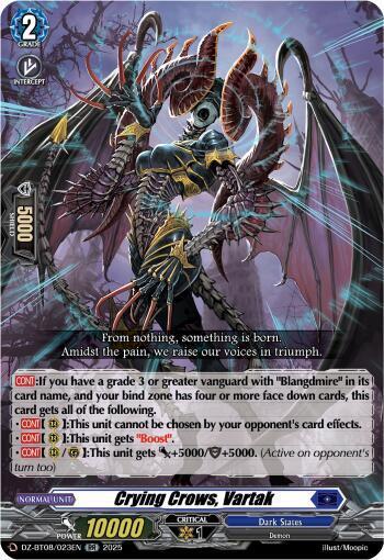 Crying Crows ,Vartak Card Front