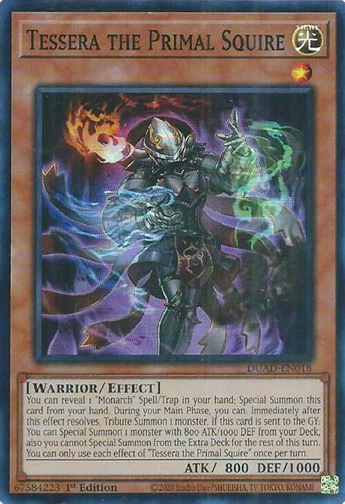 Tessera the Primal Squire Card Front