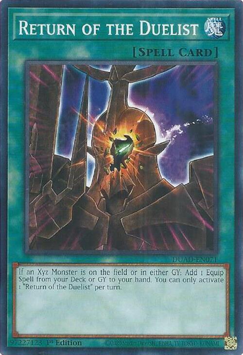 Return of the Duelist Card Front