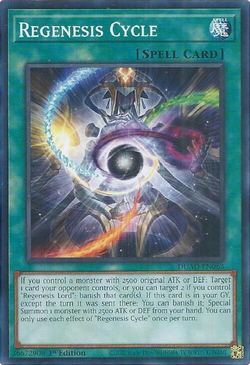 Regenesis Cycle Card Front