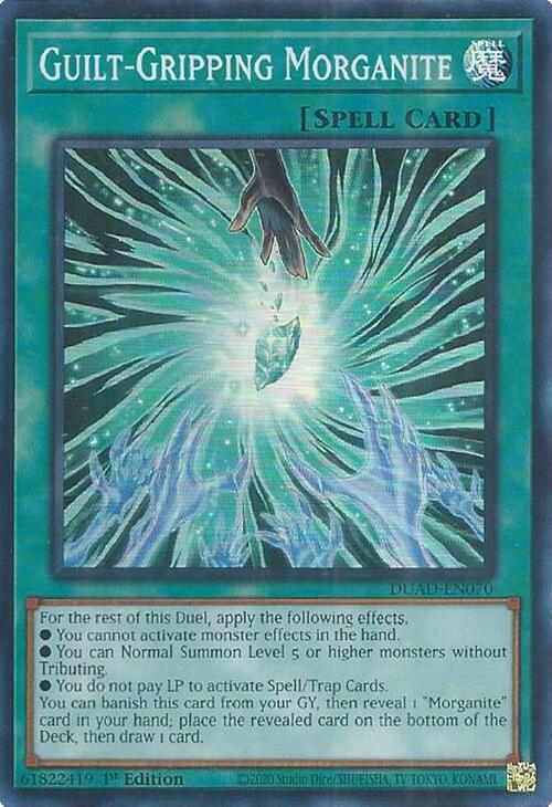 Guilt Gripping Morganite Card Front