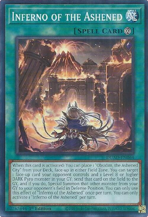 Inferno of the Ashened Card Front