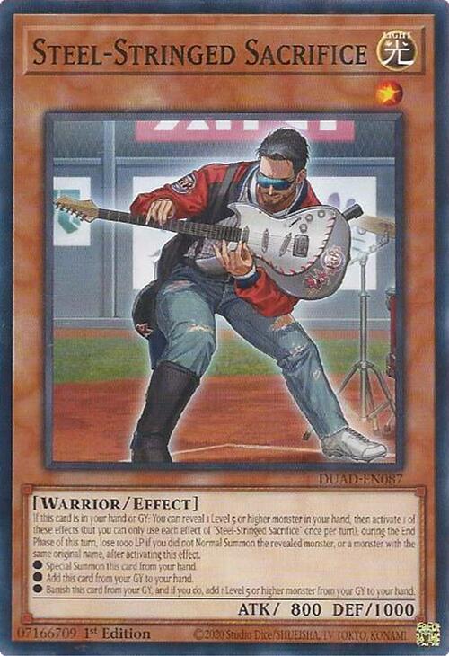 Steel-Stringed Sacrifice Card Front