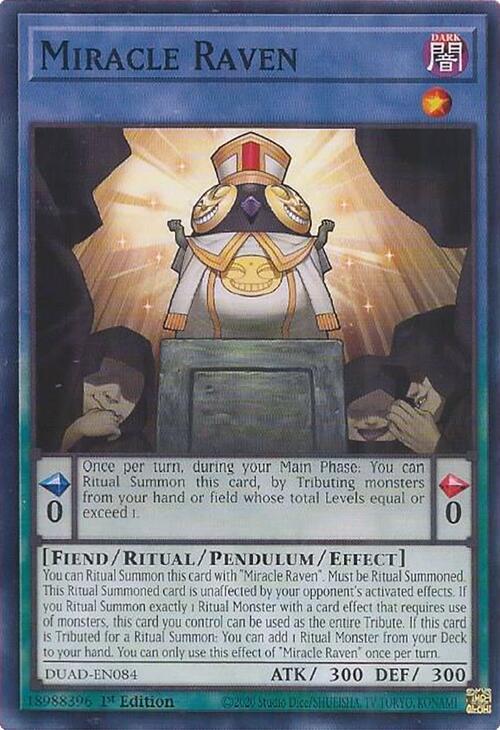 Miracle Raven Card Front