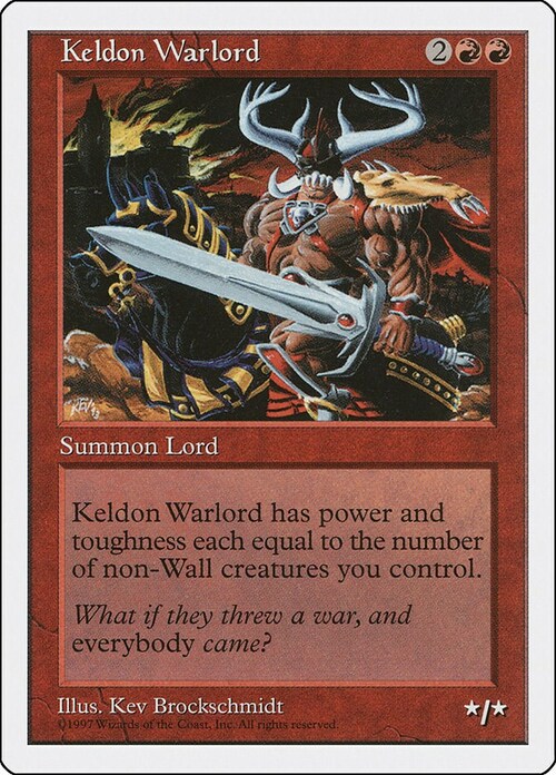 Keldon Warlord Card Front