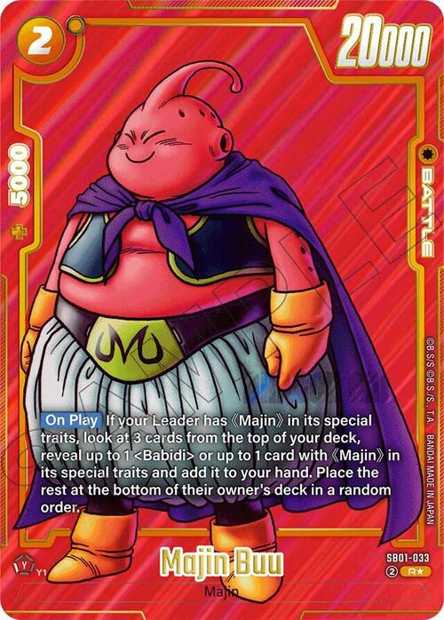Majin Buu Card Front