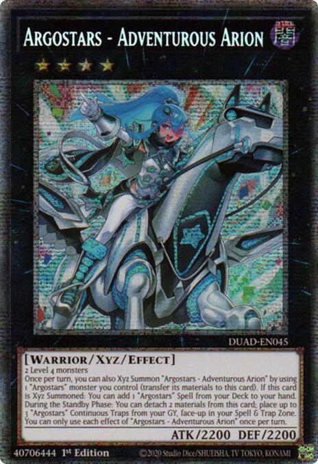 Argostars – Adventurous Arion Card Front