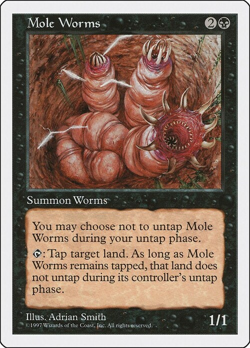 Mole Worms Card Front