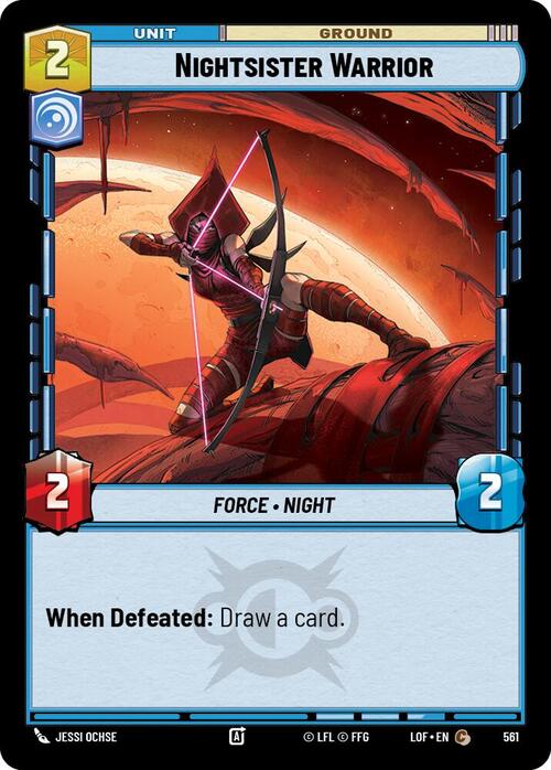 Nightsister Warrior Card Front