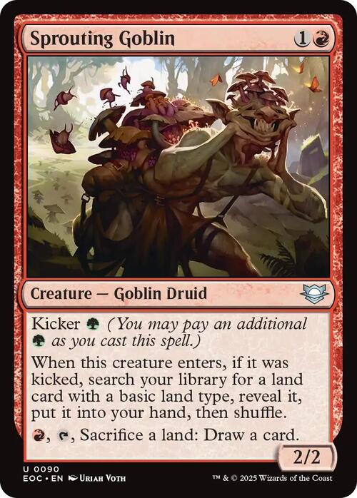 Sprouting Goblin Card Front
