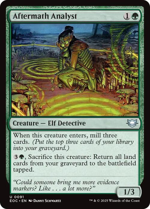 Aftermath Analyst Card Front