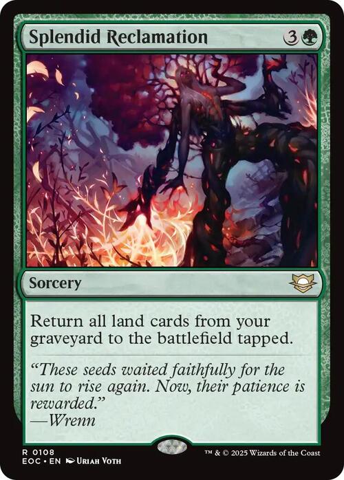Splendid Reclamation Card Front