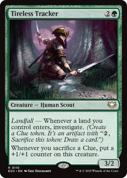 Tireless Tracker Card Front